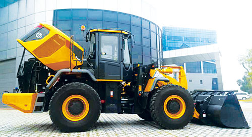贊！CLG848H-4F輪式裝載機順利通過自治區工信廳驗收